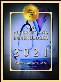 Findatopdoc Top Allergist and Immunologist 2021 – Sunita Kanumury, M.D., New Jersey